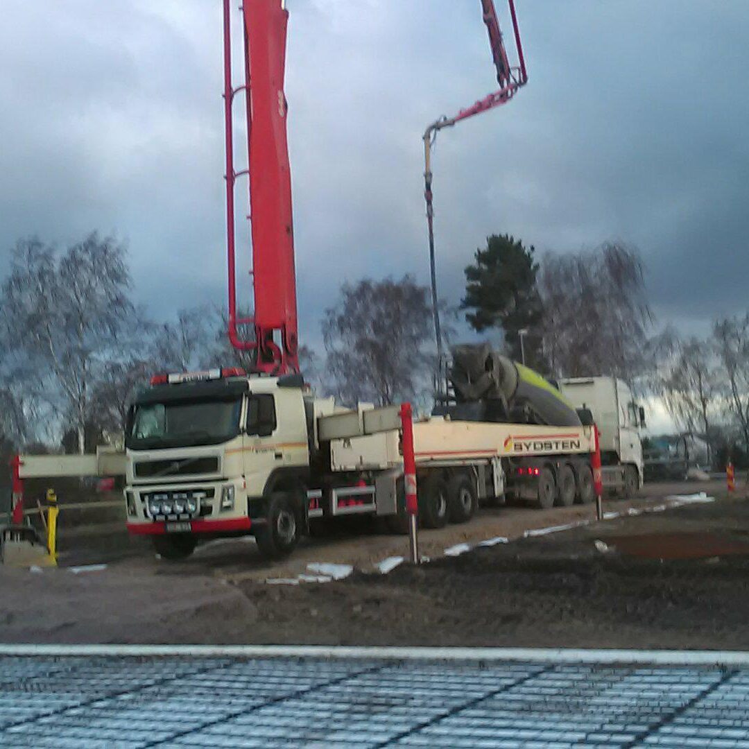 Nabbens rökeri och fisk - gjutning av betong