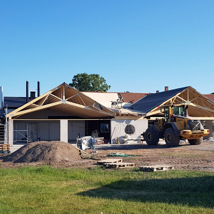 Nabbens rökeri och fisk - taktäckningsarbete